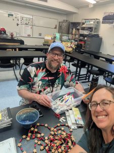 scott godwin with woman at school